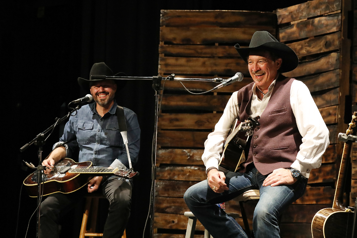 Kix Brooks and Jimmy Stewart entertain the sold-out audience at the Princess Theatre.