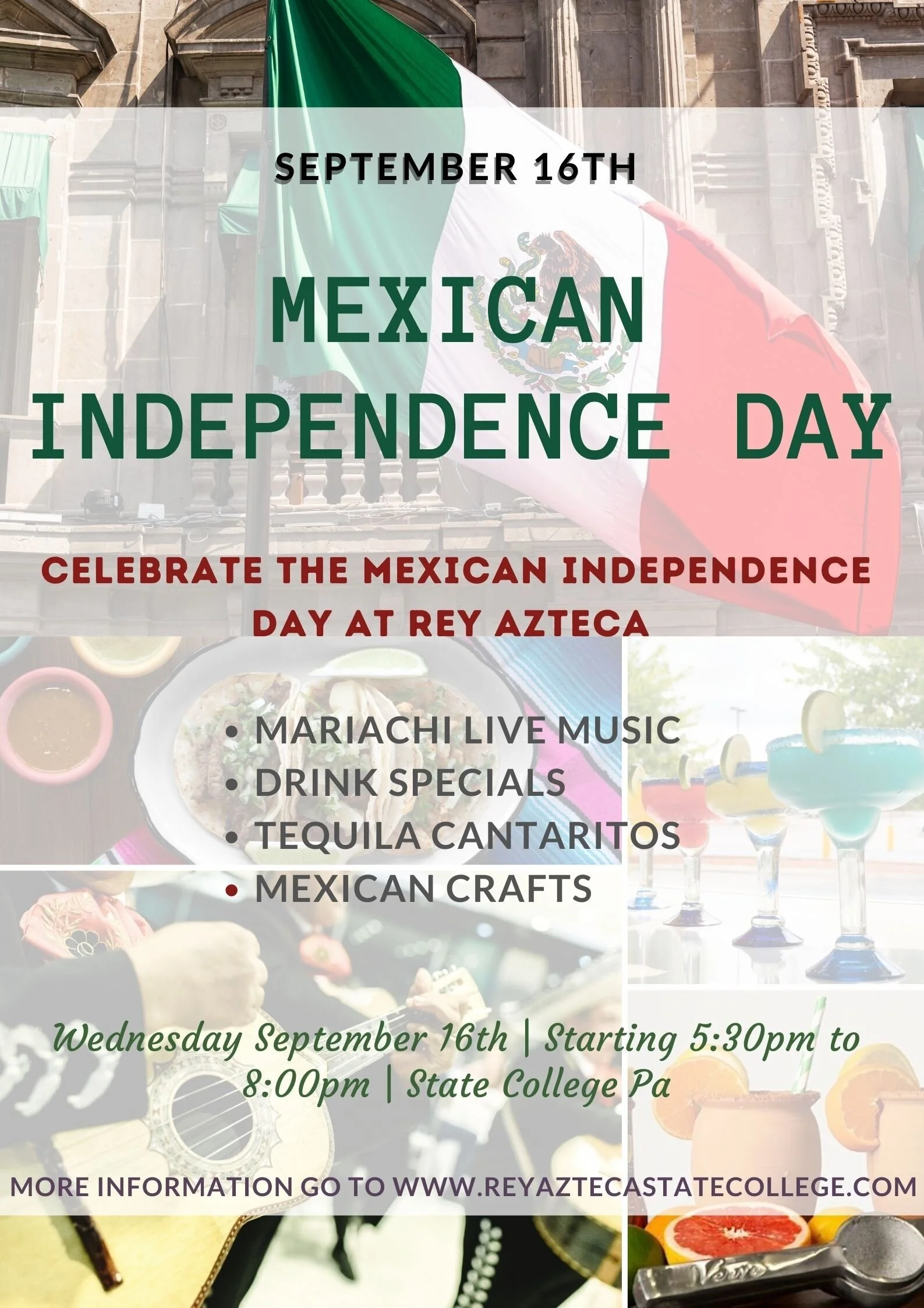      

 
    MEXICAN INDEPENDENCE CELEBRATION  
 






















    

 
   DID YOU MISSED CINCO DE MAYO CELEBRATION?  NOW IS THE TIME TO CELEBRATE!   As every year we invite you to our Mexican Independence Celebration on Wednesday September 1