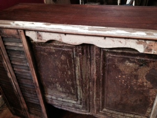 A close up of the pieces we used on the cash wrap. 