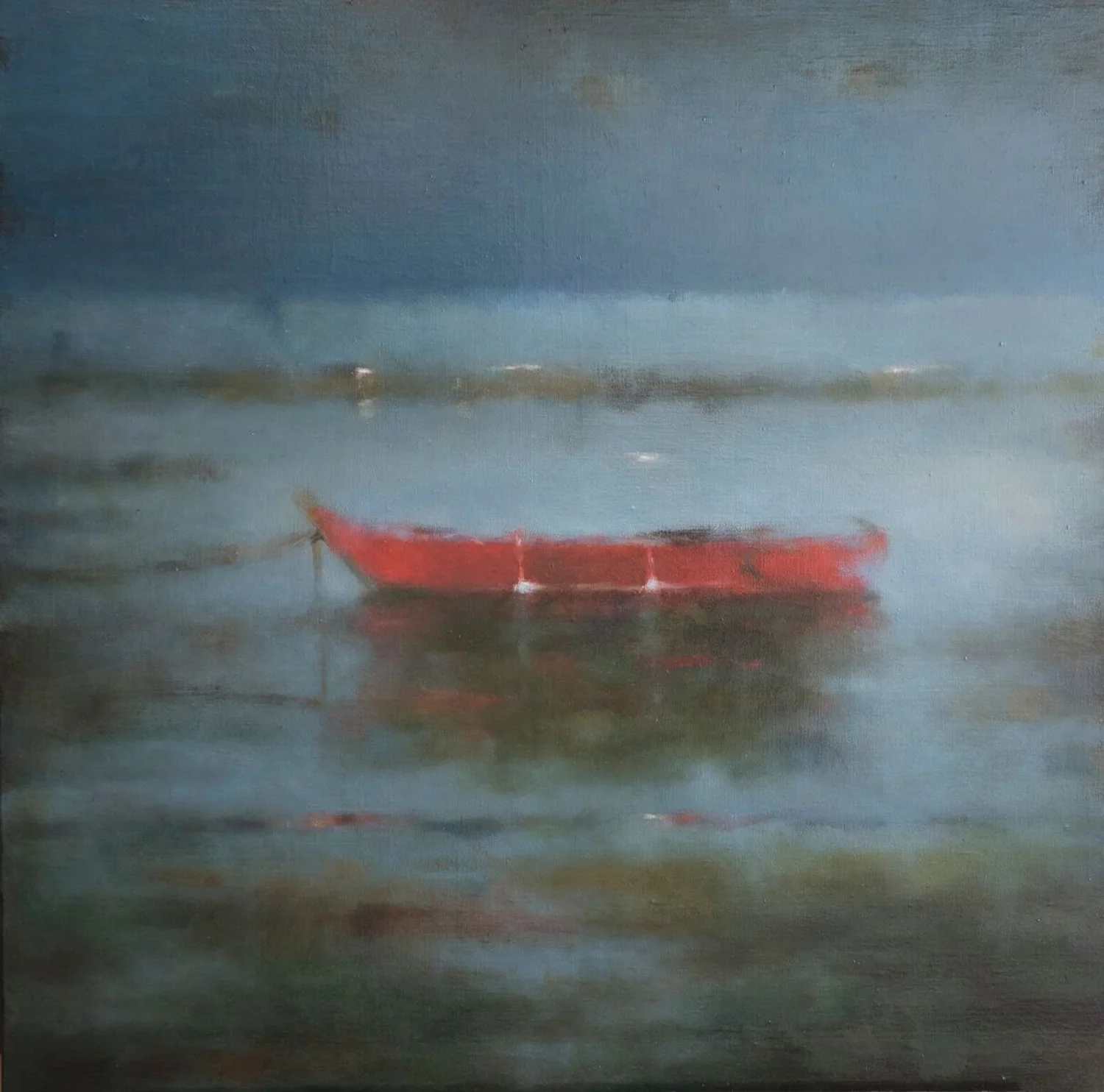 Retour de pêche II - 80x80cm