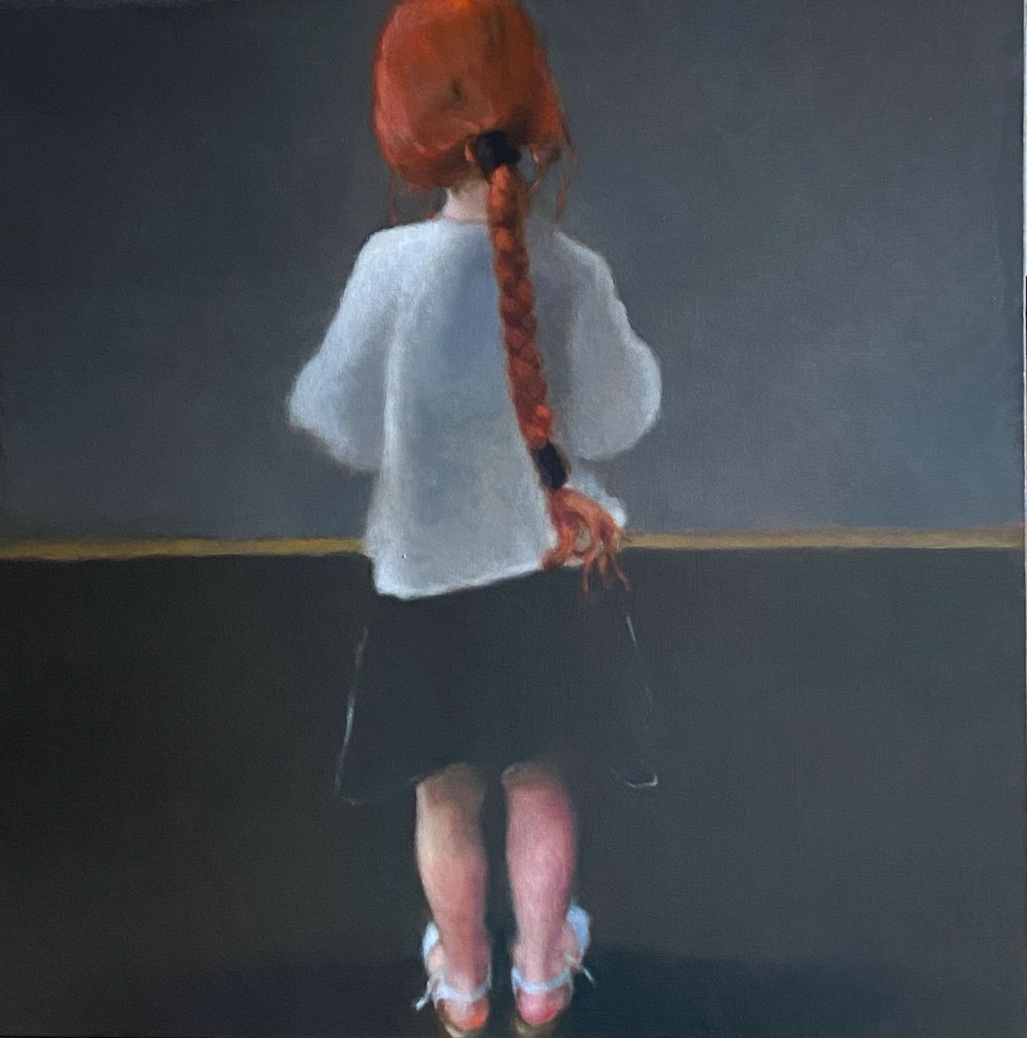 La petite inconnue du Mans  - 2022 - HST -  100 x 100 cm