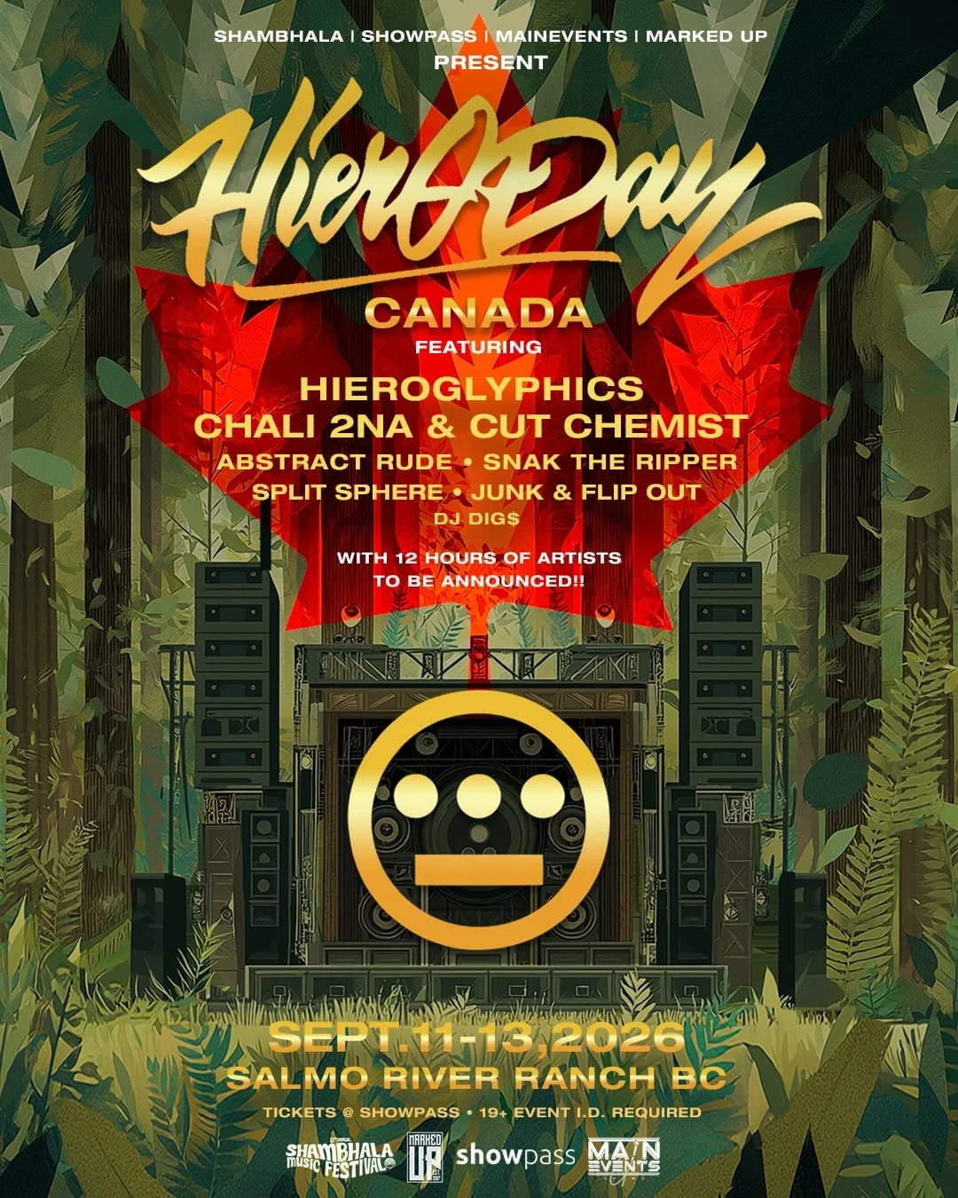 Hieroday Canada September 11 through 13 2026 at Salmo River Ranch British Columbia.