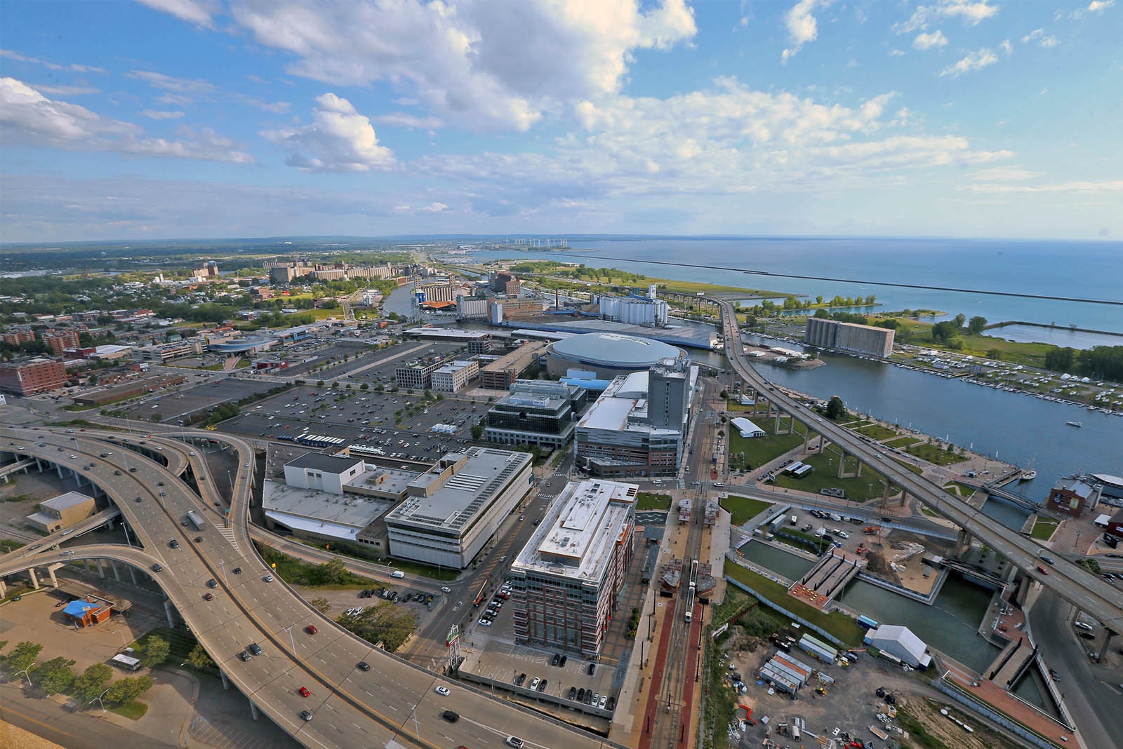 Looking southwest towards the Outer Harbor