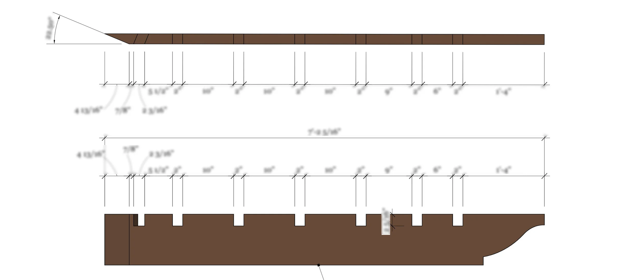 Cut sheet of one of the components.