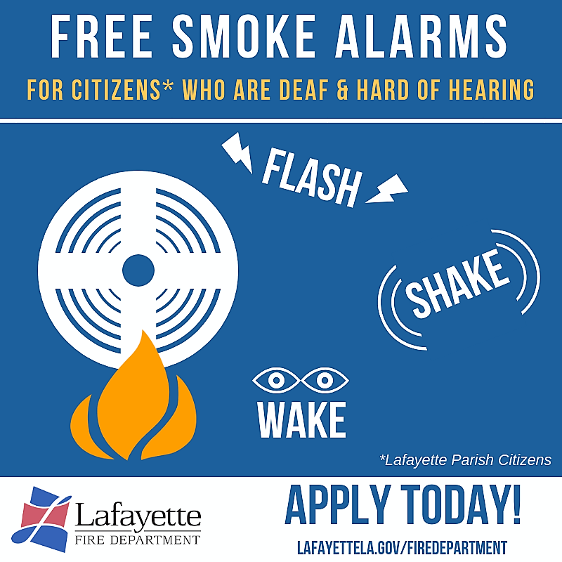 Lafayette Fire Department’s Hard of Hearing Smoke Alarm Program Expands to All of Lafayette Parish