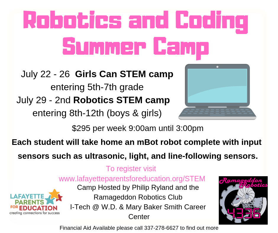 LPE: Kids lets build a Robot this summer!!!
