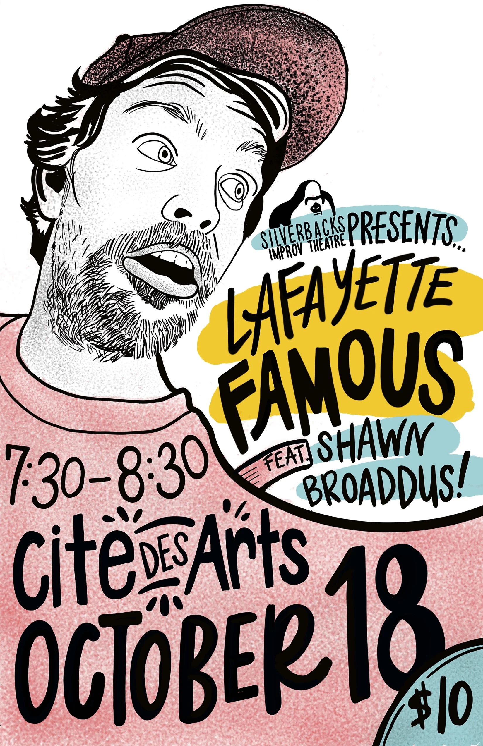 Silverbacks Improv Theatre Presents: Lafayette Famous with Shawn Broaddus