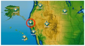 Tesoro Refinery Map - Golden Eagle Refinery Highlighted
