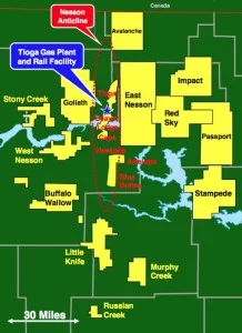 Hess Bakken Map