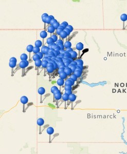 Williston Basin Rig Map