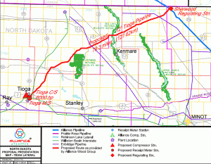 Tioga Pipeline Map