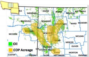 ConocoPhillips Bakken Acreage Map