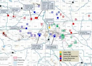 Heath Shale Well Map