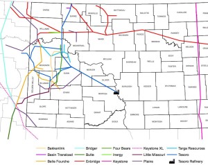 Bakken Pipeline Map