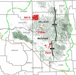 Resolute Energy Bakken Acreage Map