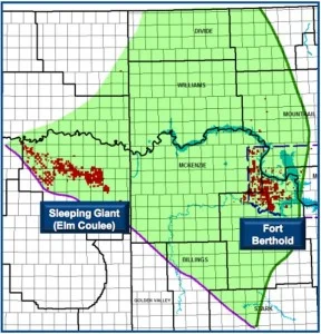 Enerplus North Dakota Acreage Map