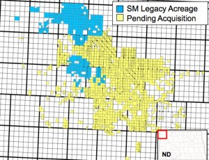 SM Energy Bakken Map