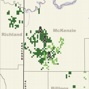 Emerald Oil Bakken Acreage Map