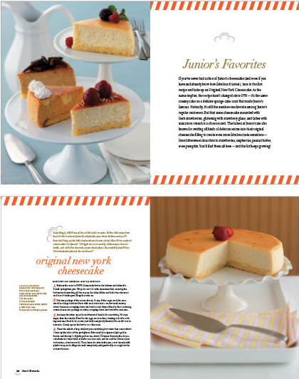 Junior's Cheesecakes Magazine