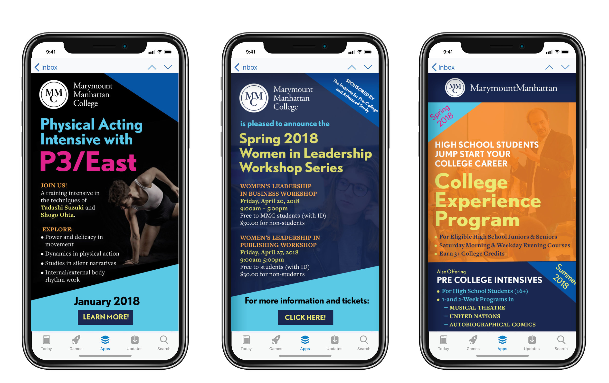 Marymount Manhattan College Email Marketing