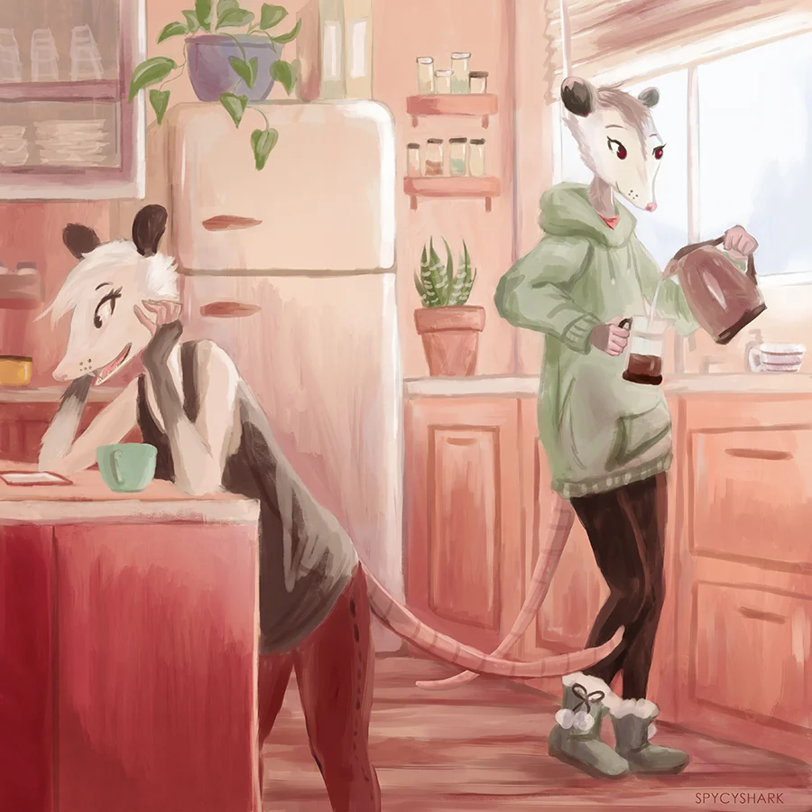 Morning Coffee Digital Art 2018