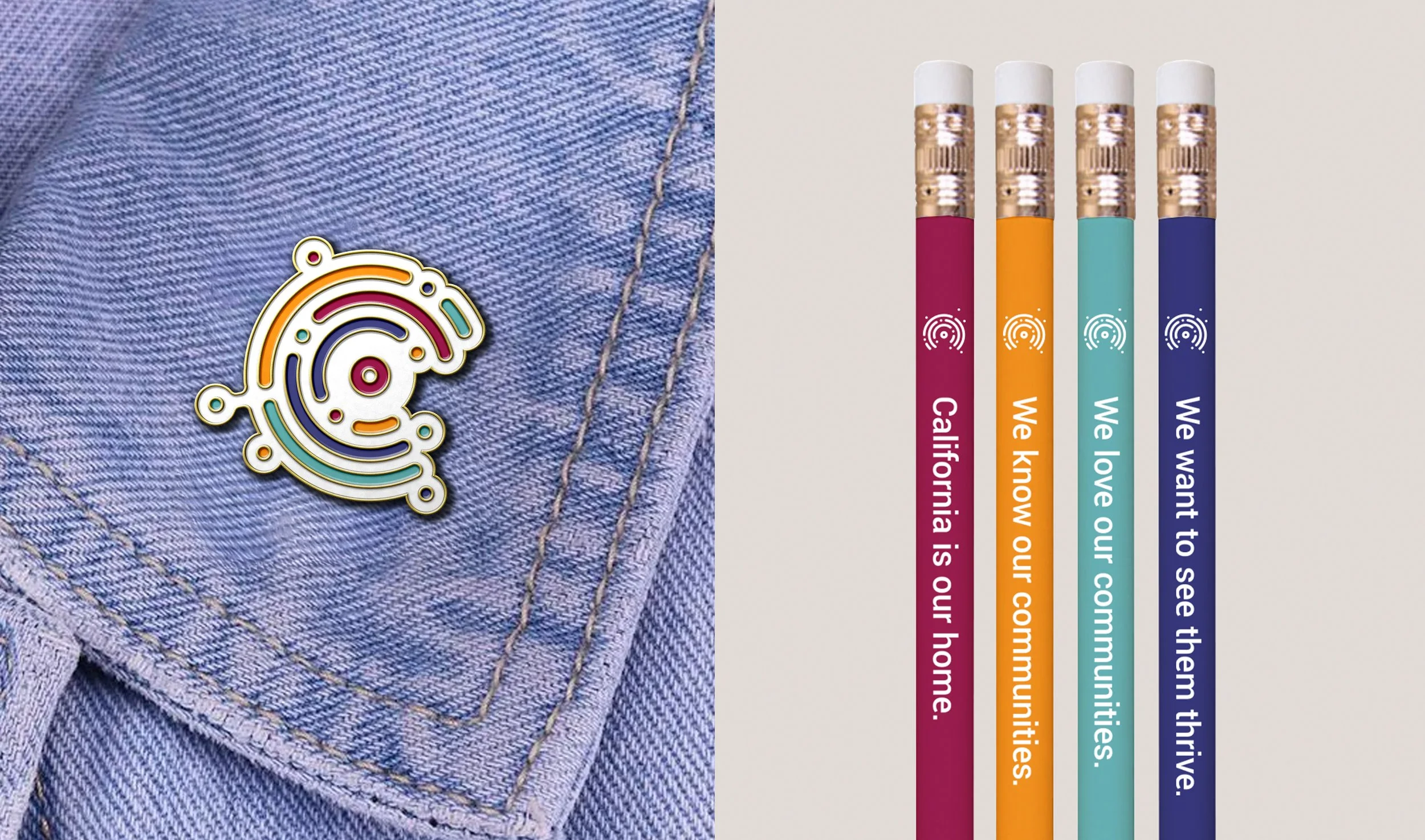 Enamel Pin & Pencil Set