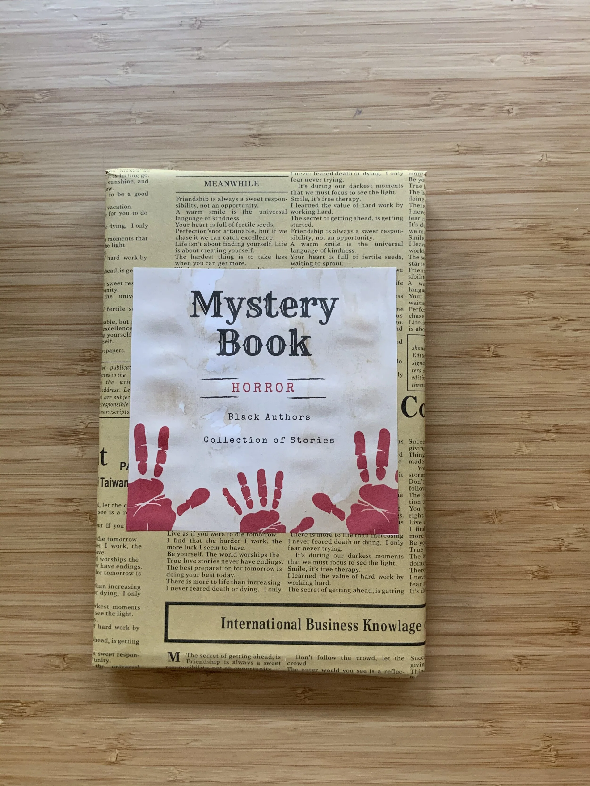 Mystery Book/Date a Book - Horror