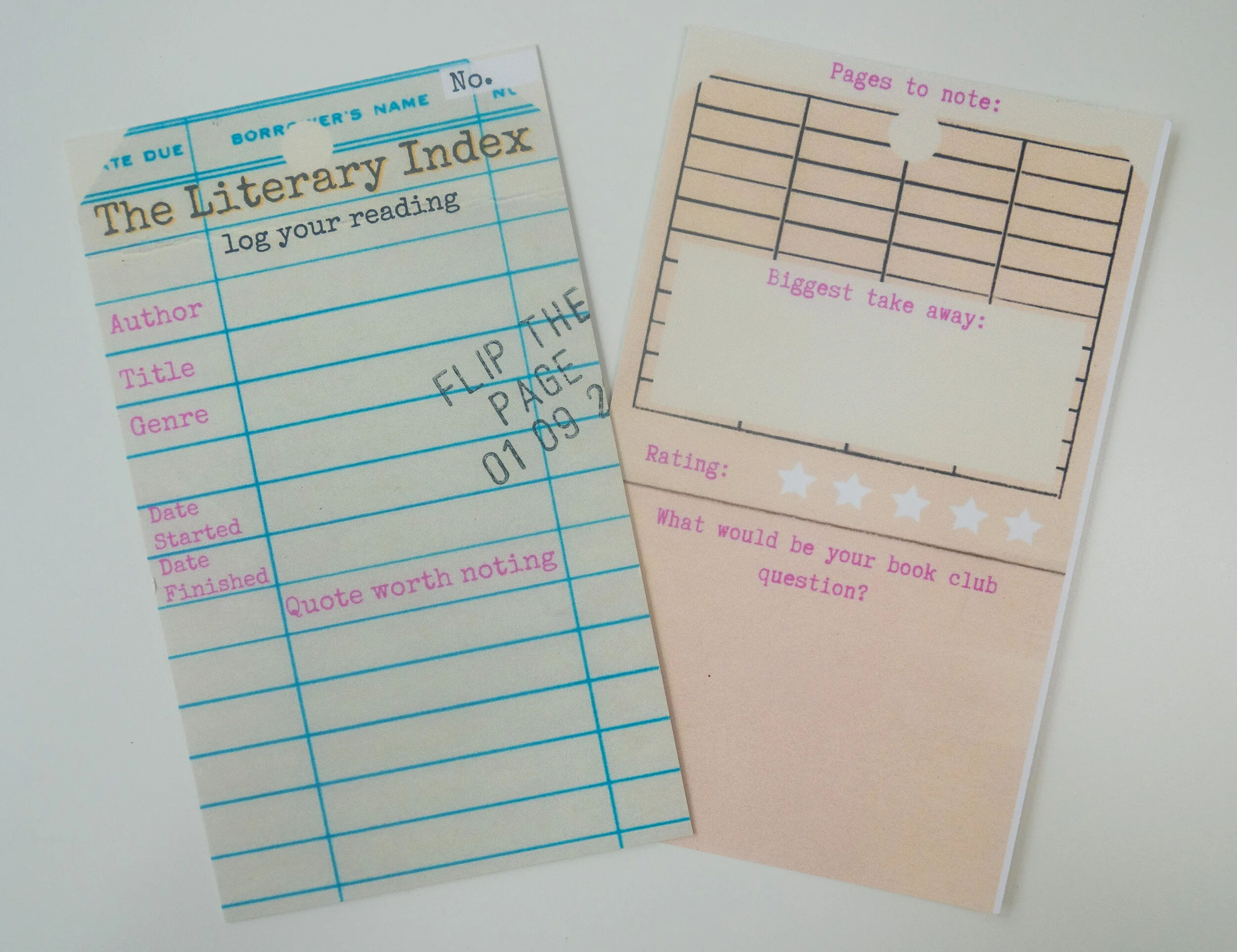 The Literary Index Bookmarks (set of 10)