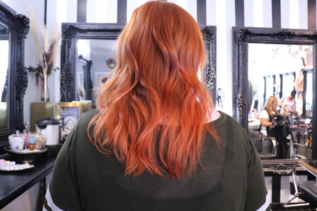 beautiful bright copper by our director @stefannysnow. giving us all the fall vibes #copperhair #copperhaircolor #copperhair #copperhairlove #copperhairinspo #copperhaircolor #copperhairgoals #copperhairstyles #hairroinsalon #losangelessalon