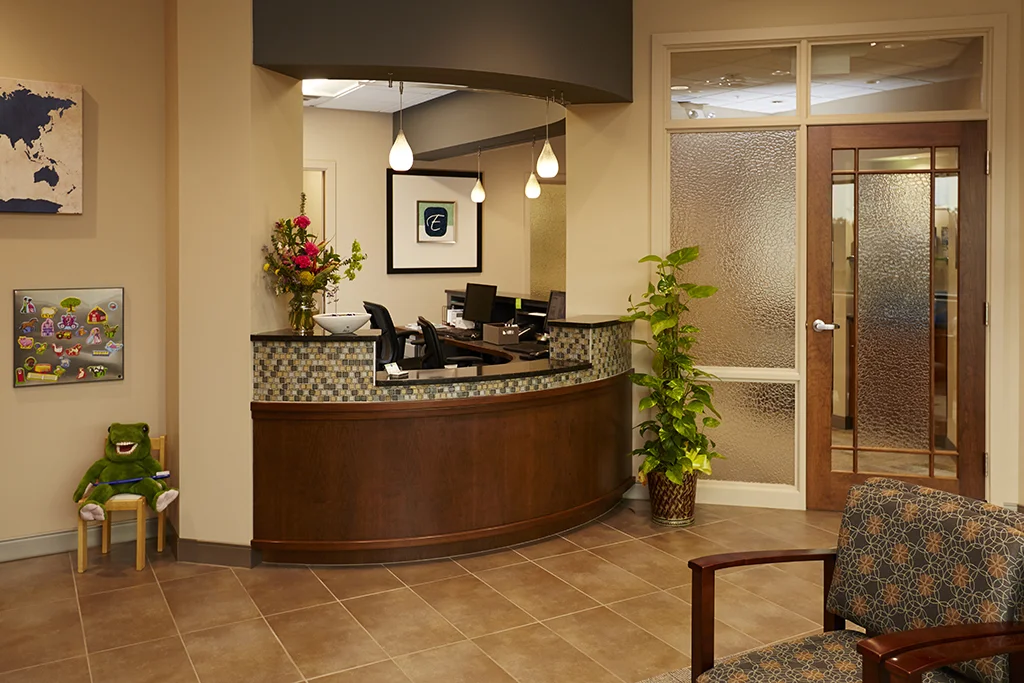 The Ellis Dental reception area