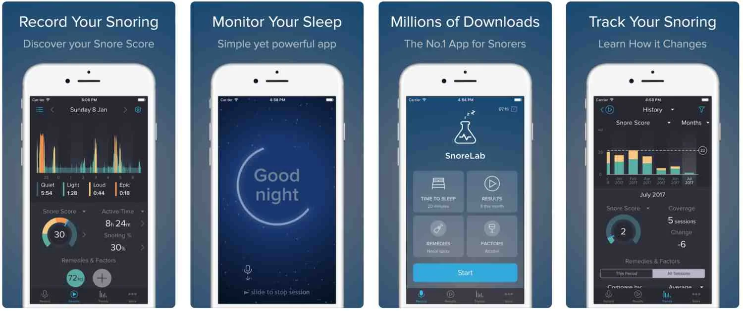Snore Lab App for Apple iPhone - Ellis Dental
