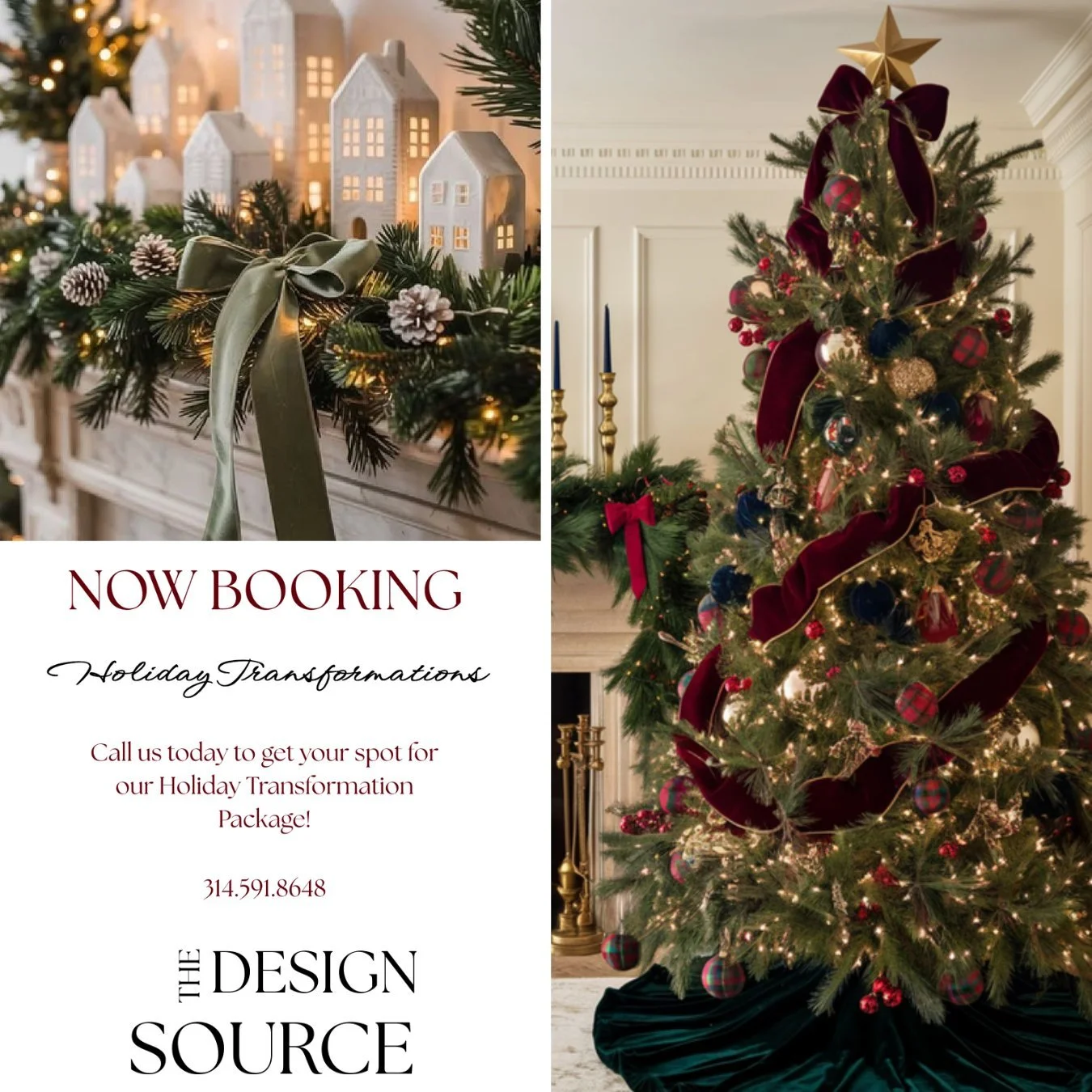 ✨ Transform Your Home for the Holidays! ✨

We love celebrating the creativity of our patients, and this season we&rsquo;re excited to share the stunning work of The Design Source. From beautifully styled trees to festive mantles and elegant tablescap
