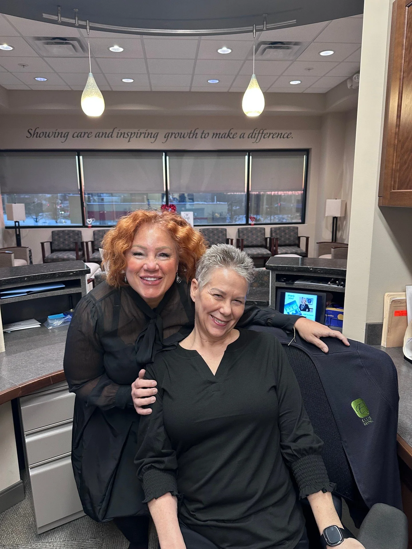 Brought Glamour Shots  to the office! 📸 Lol. Not quite. 

But we had a fun time dolling up and having new headshots taken. 

Can't wait to see how they turn out!