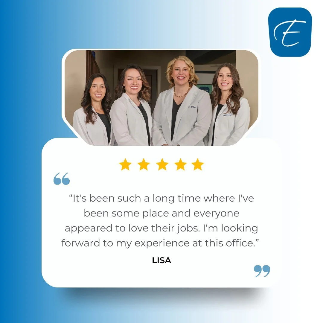 We&rsquo;re so happy when people notice that we truly do love what we do. 

We also love it when new patients notice. We&rsquo;d love to treat your friends and colleagues (if we aren&rsquo;t already). 

&ldquo;Today was my first visit at Dr Ellis's o