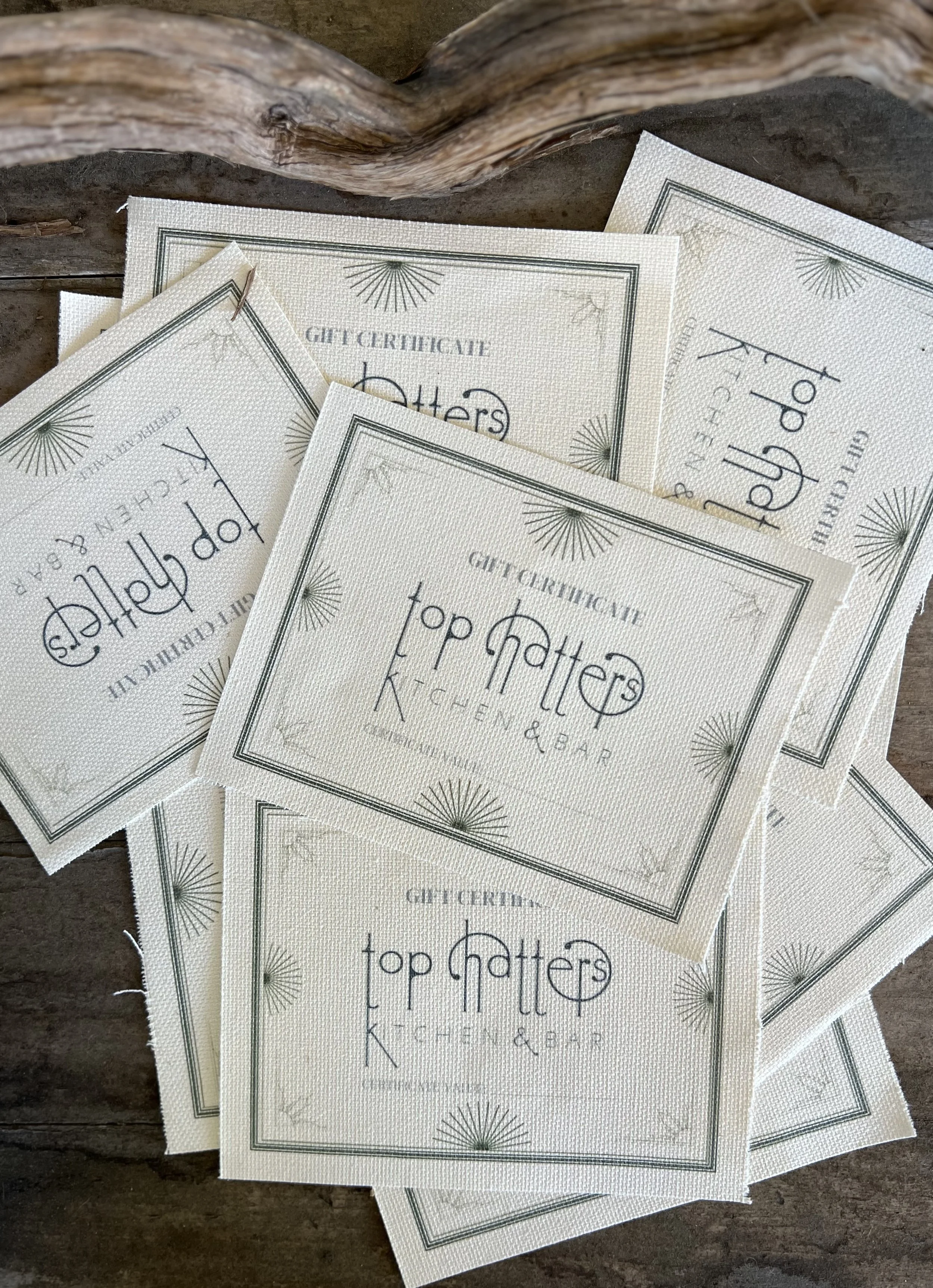 $100 linen gift card (pickup only)