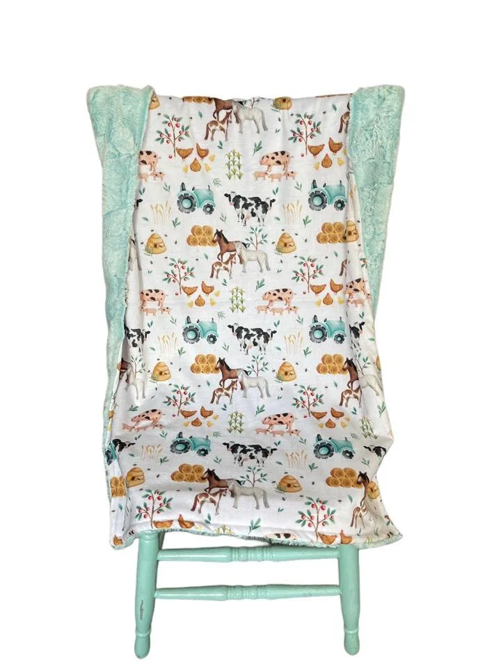 Infant glacier farm blanket