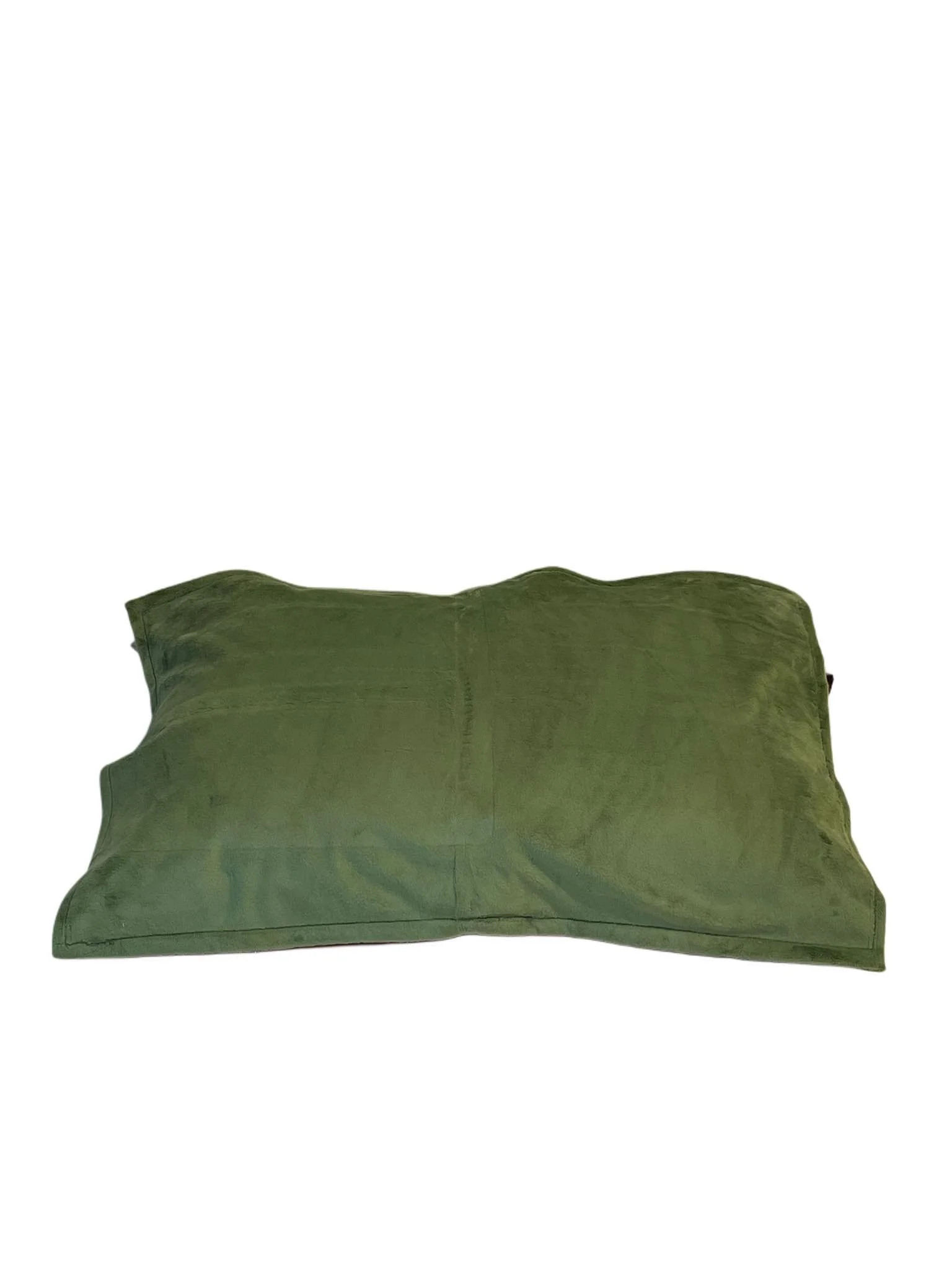 Minky Pillowcase-Olive green flat