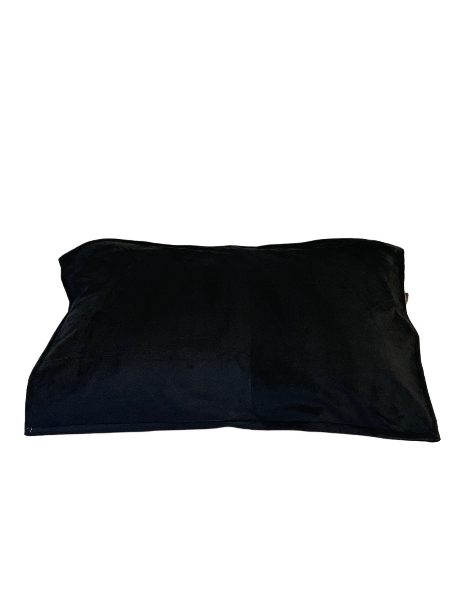 Minky Pillowcase-Black flat
