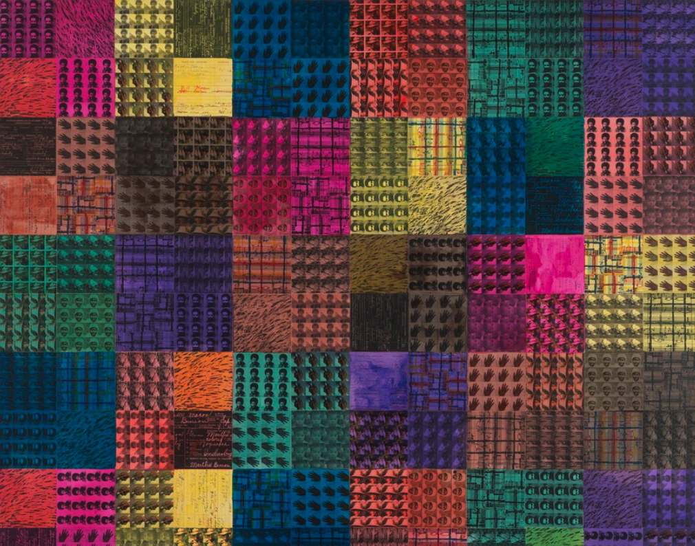 McArthur Binion | Stuttering:Standing: Still II