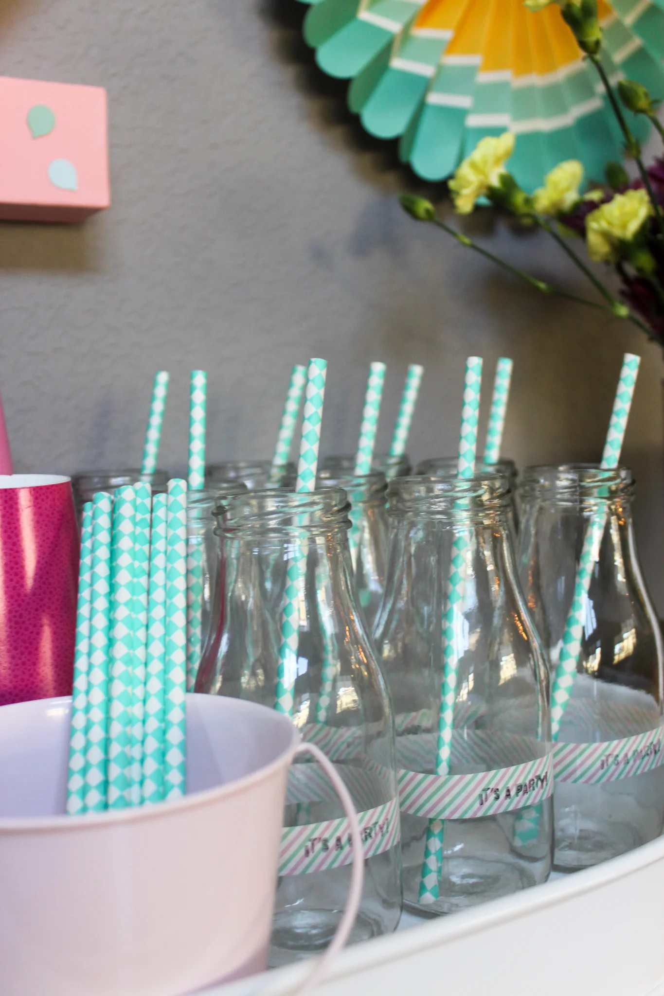 Teal Straws - OhSoFancyParty.com