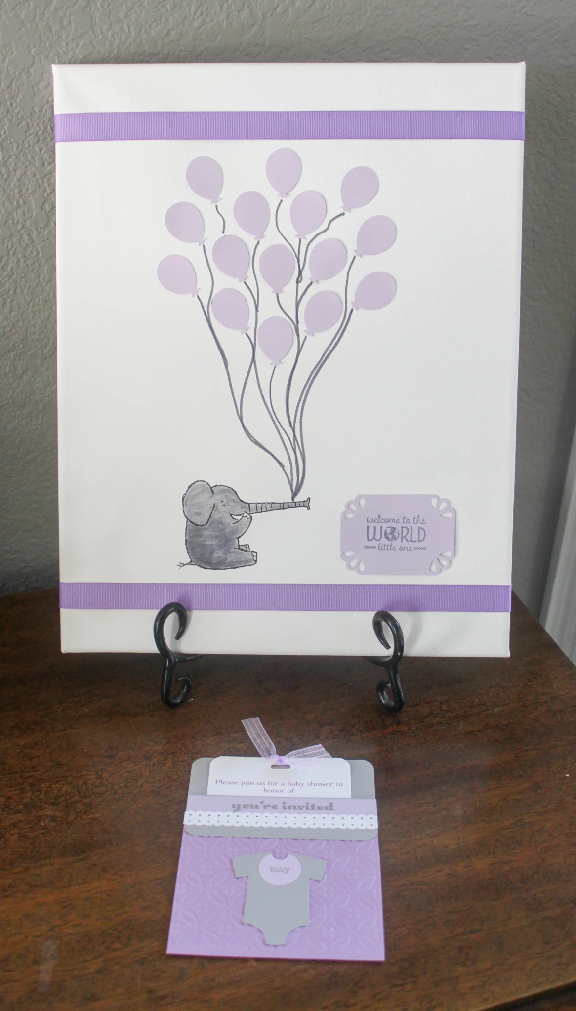 Baby Girl Sprinkle Guestbook and Invitation - OhSoFancyParty.com