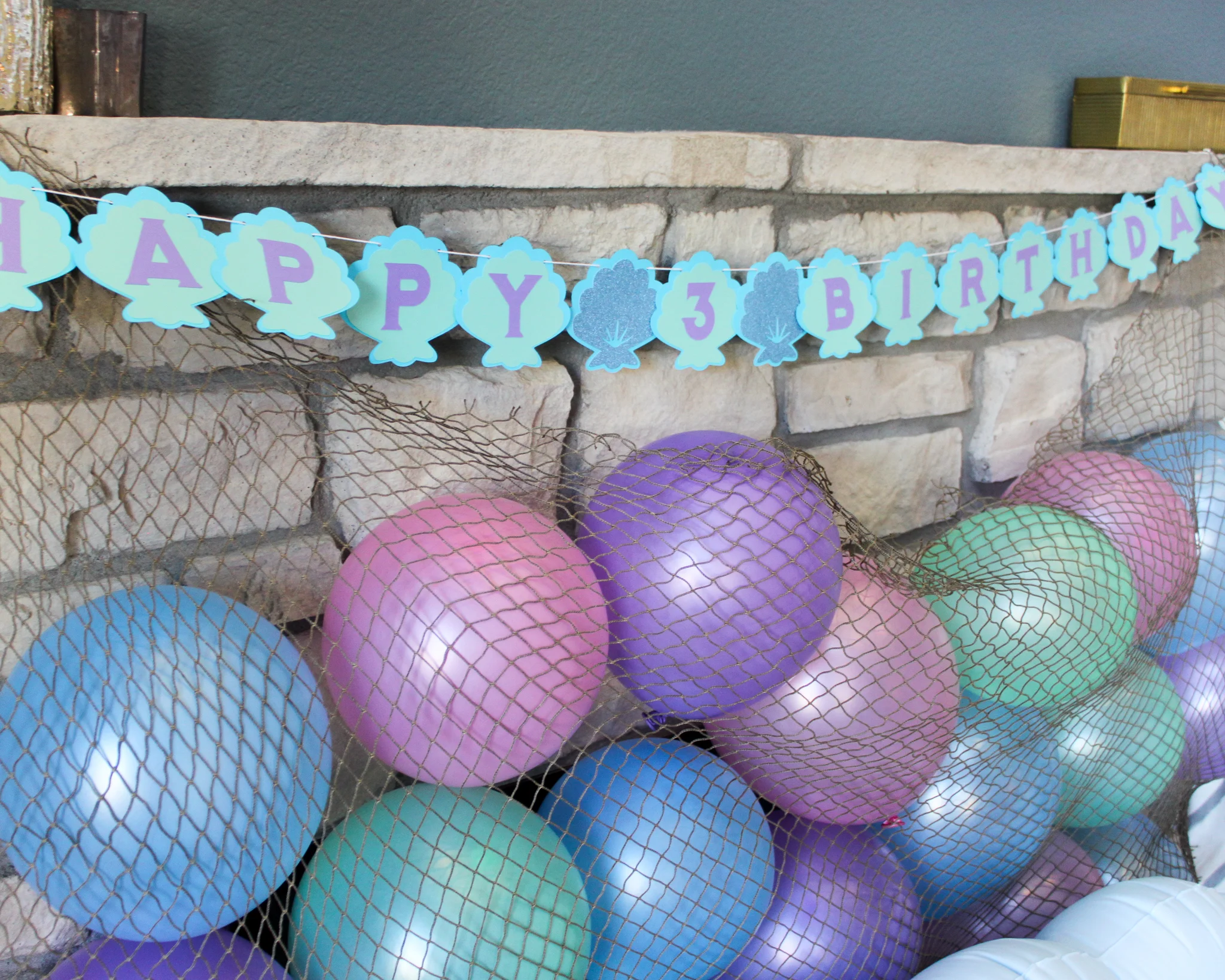 Mermaid Shell Banner - OhSoFancyParty.jpg