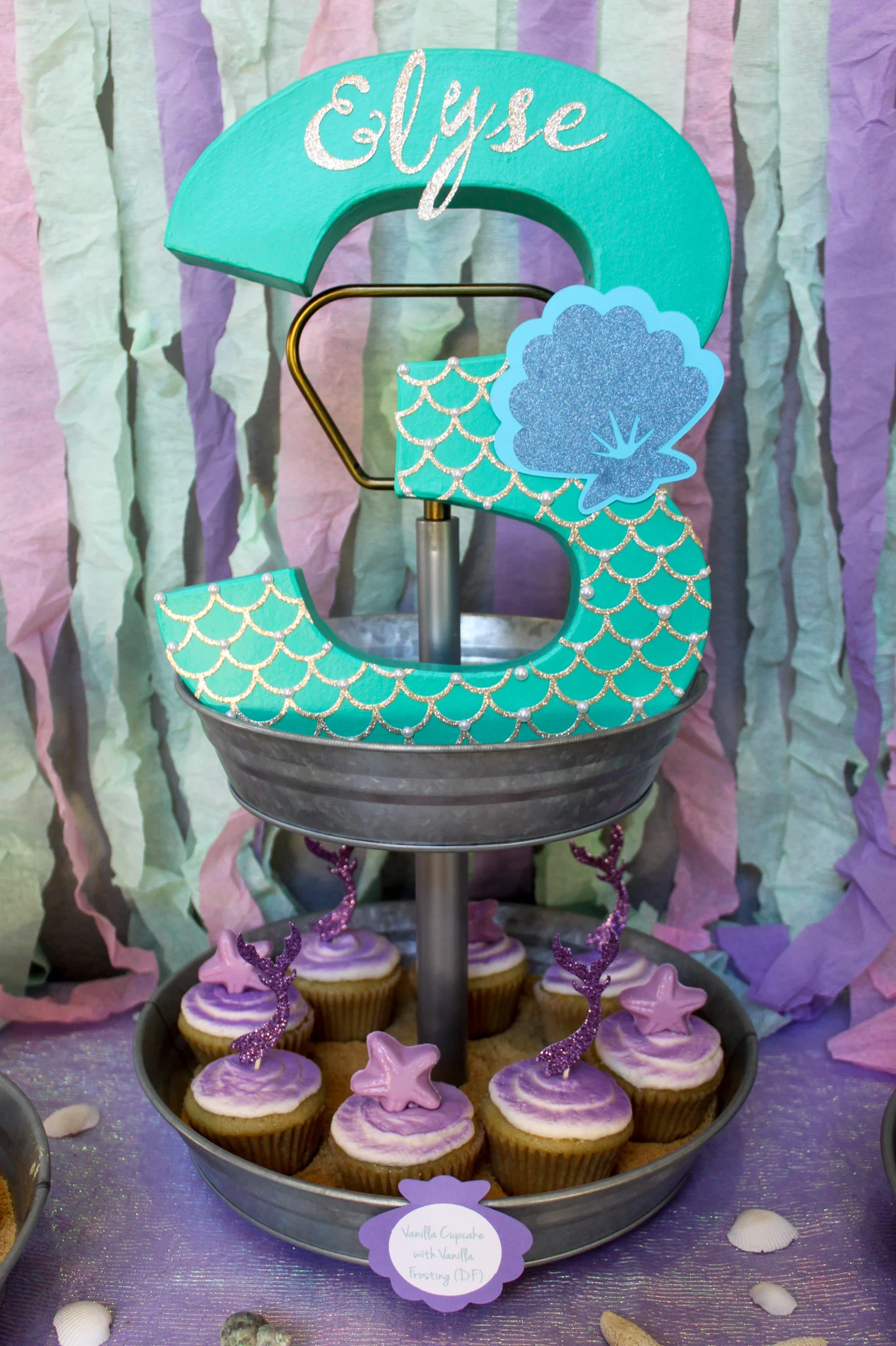 Mermaid Party Cucpakes - OhSoFancyParty.jpg