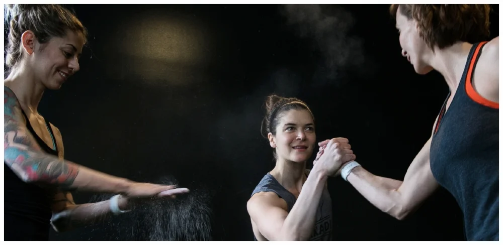 Personal trainers Nicolette Amarillas , Joanna Hoch , Anka Urbahn 