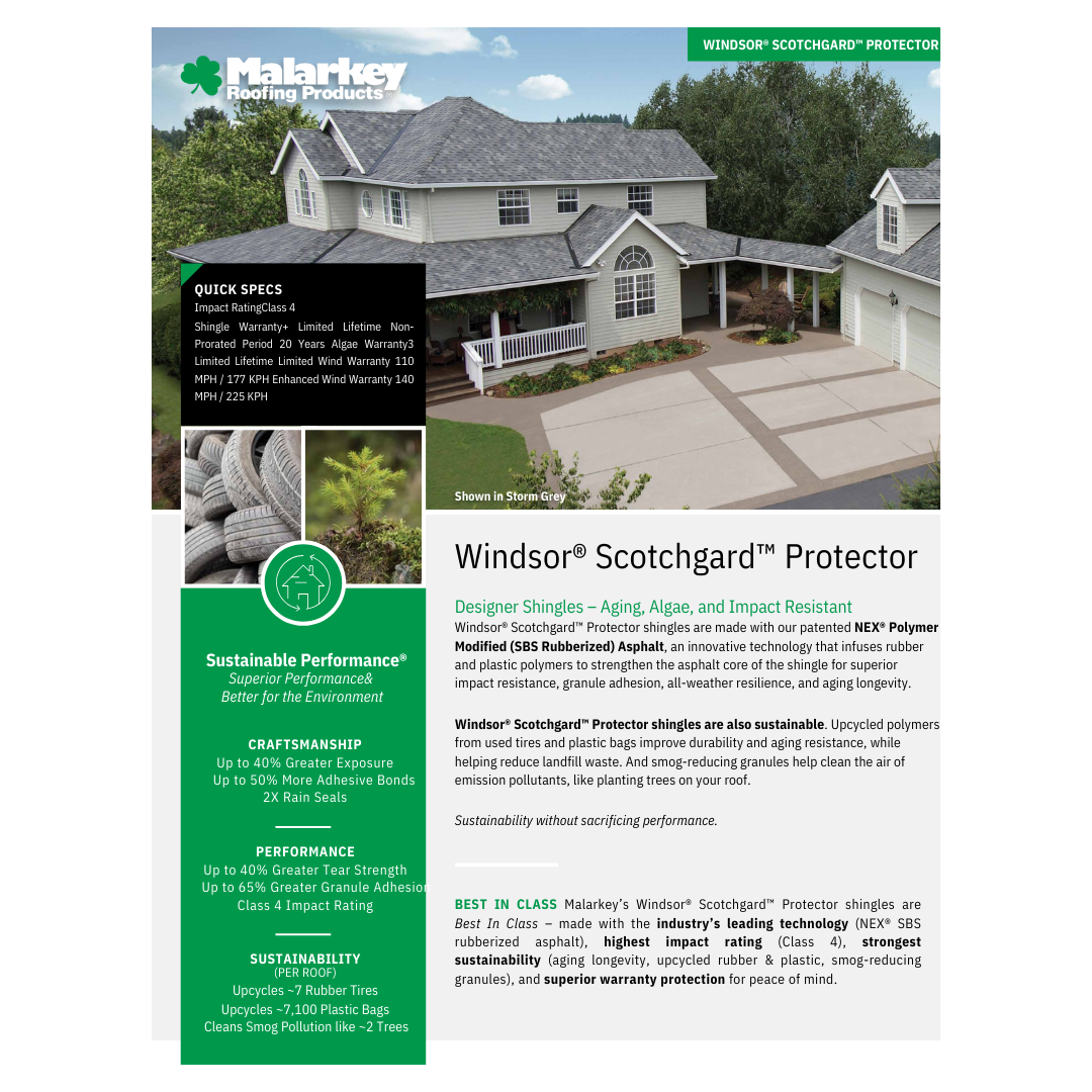 Windsor Scotchgard Flyer 2026 - P1 - Premier Roofing Alaska | Best Roofer in Alaska