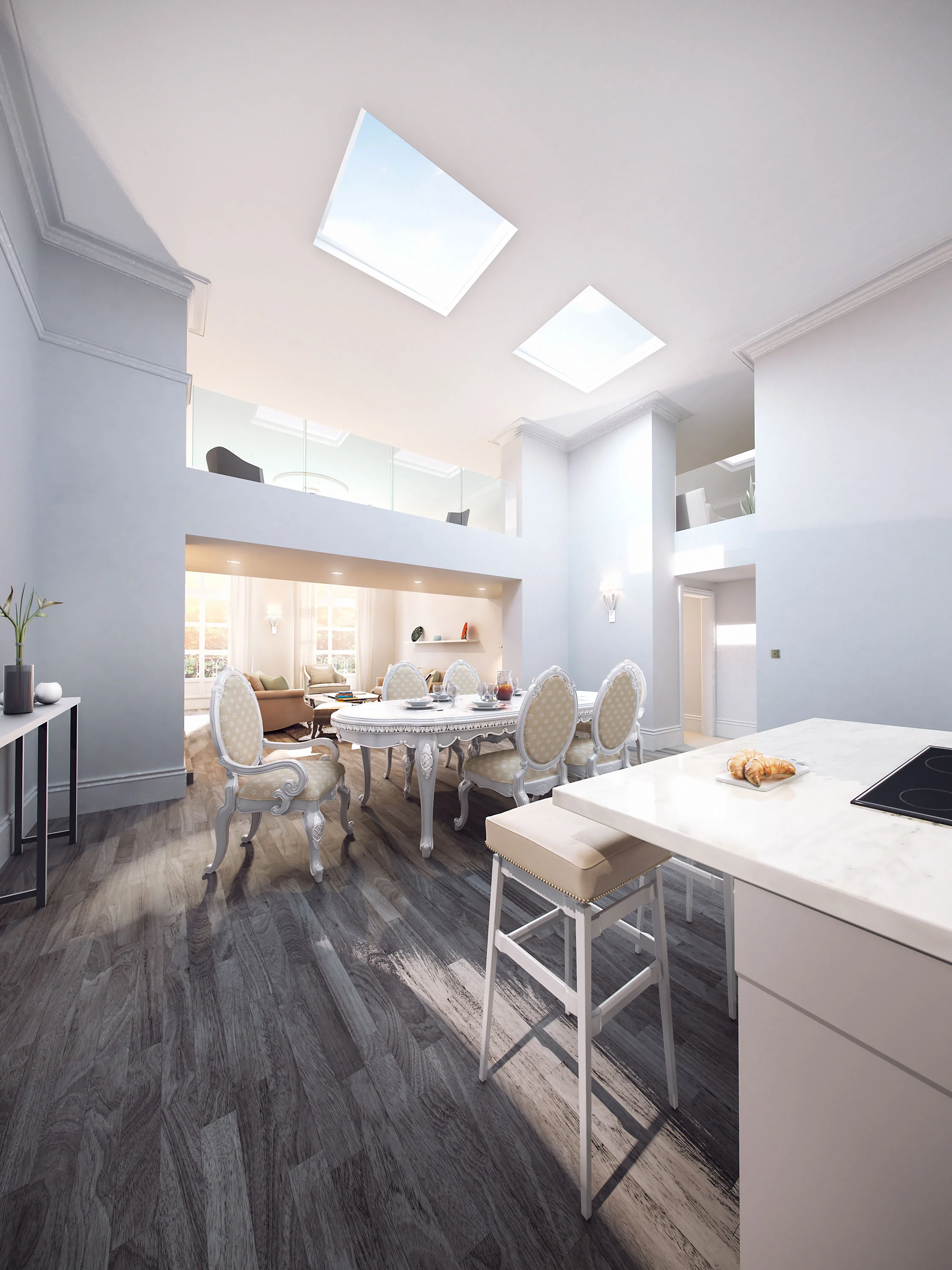 Queens Park Villas - Interior Visual - Brighton, UK