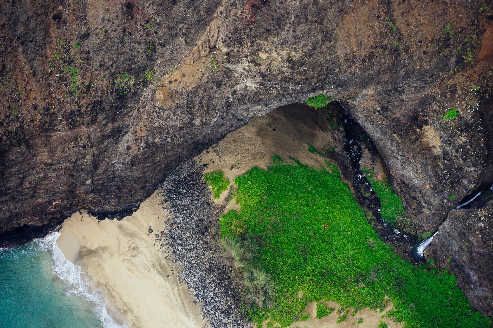 Puakuau Falls Sea Arch