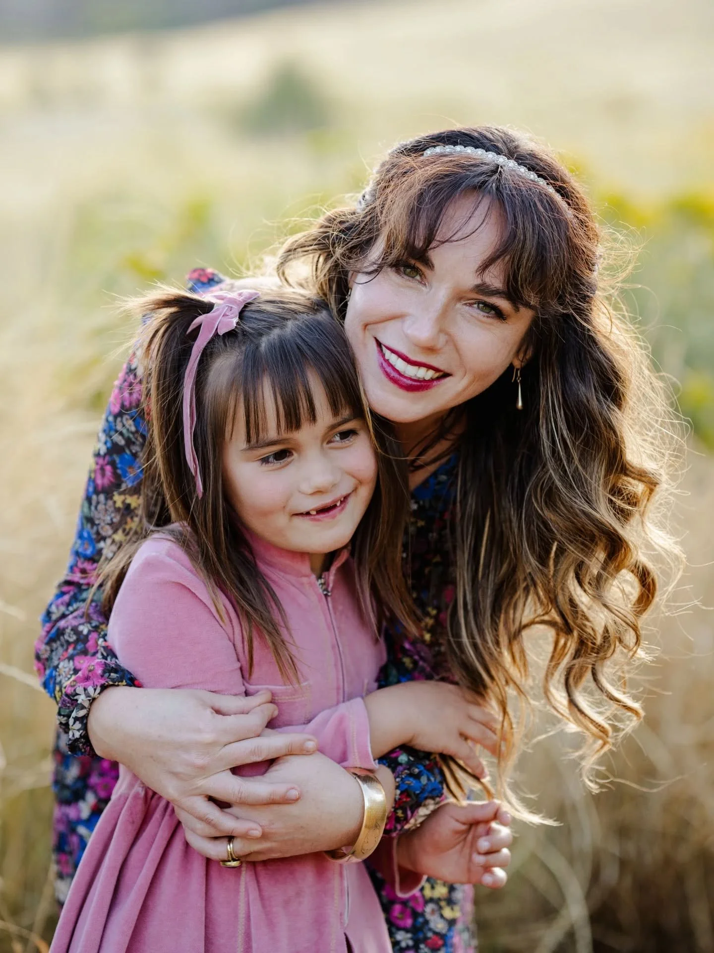 &quot;Take a look around and find your favorite flower... I'll meet you there to take a picture of it.&quot;

This a prompt I use to keep kids busy before their solo shot while I get photos of Mom + Dad. She looked around, and gently tugged on Mom's 