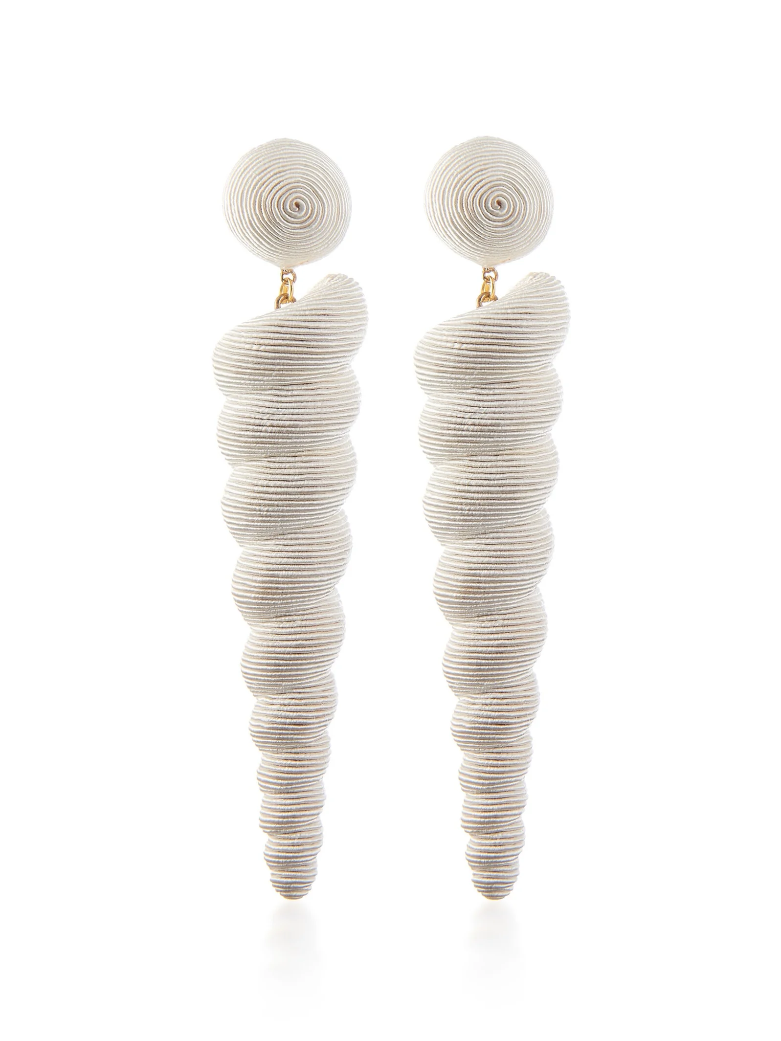 silk twist earrings - $91
