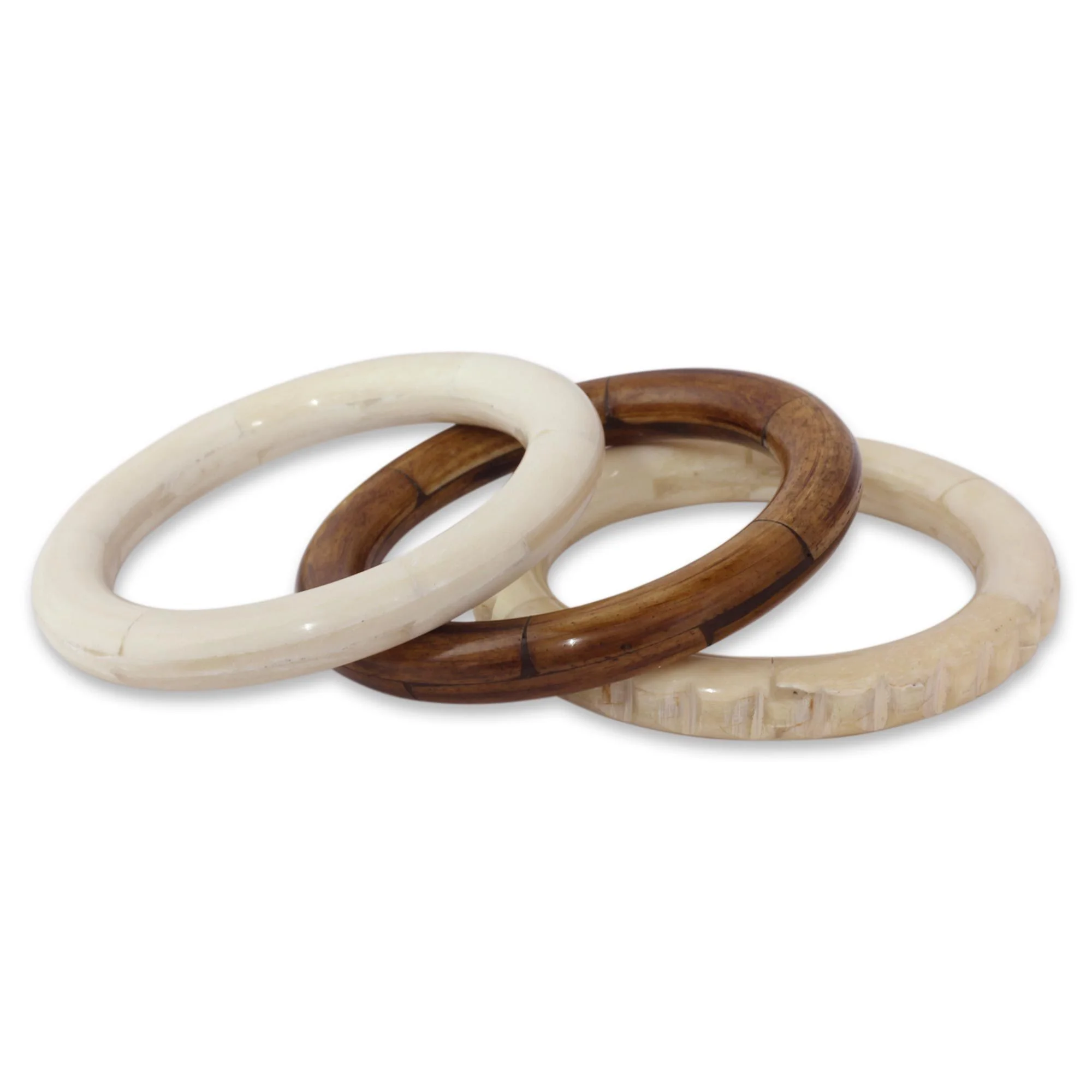 this arm candy is a score! snap these handmade bone bangles for $20!
